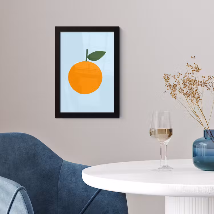 Poster met lijst - Fruit - Sinaasappel - Oranje — 2