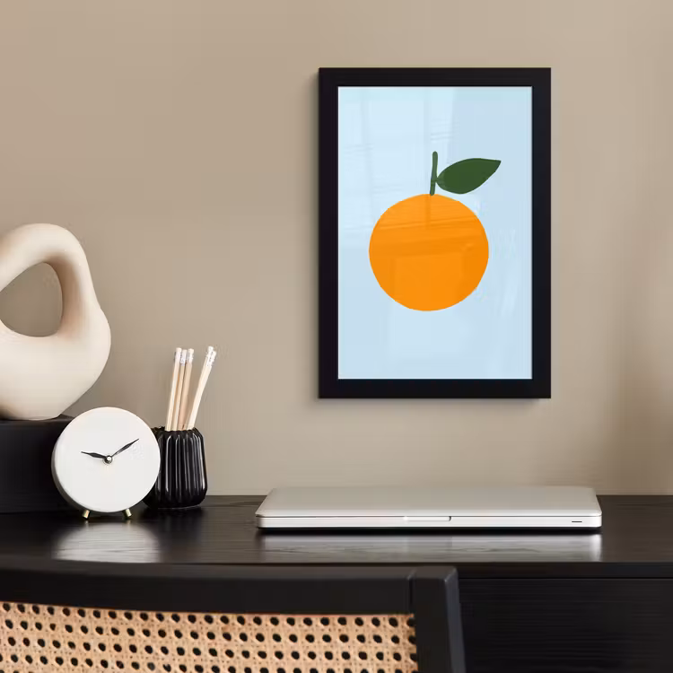 Poster met lijst - Fruit - Sinaasappel - Oranje — 3