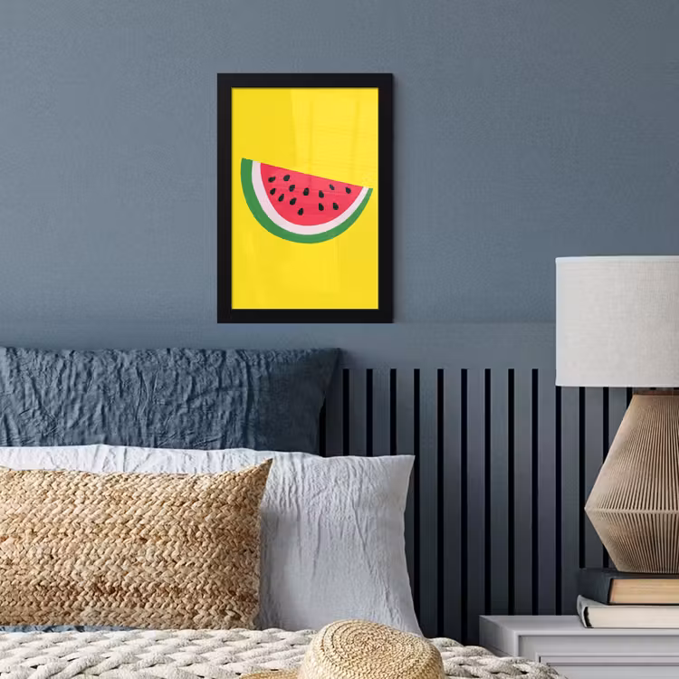 Poster met lijst - Fruit - Watermeloen - Geel — 4