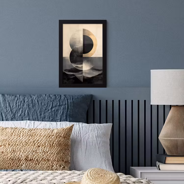 Poster met lijst - Cirkels - Schaduw - Abstract — 4