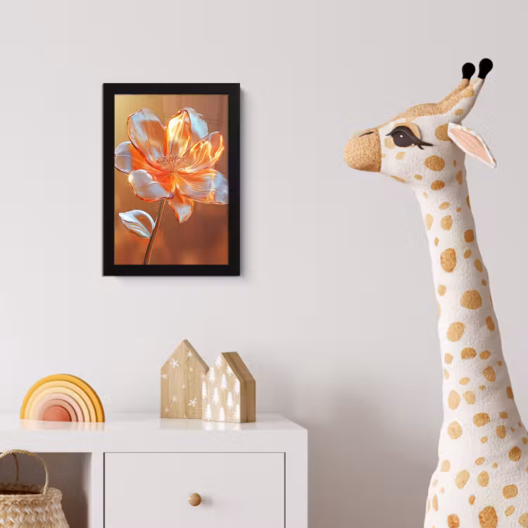 Poster met lijst - Glazen - Bloem - Zonlicht — 5