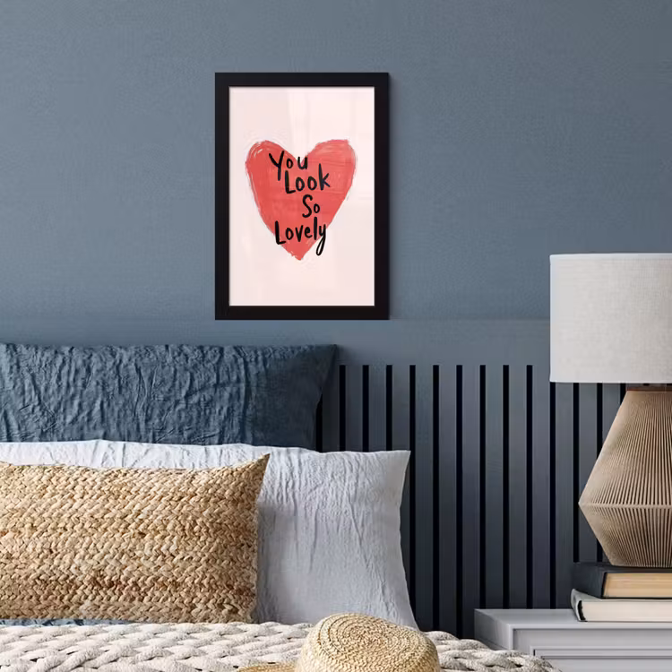 Poster met lijst - Hart - Rood - Valentijn — 4