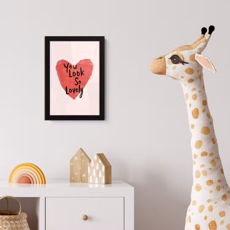 Poster met lijst - Hart - Rood - Valentijn — 5