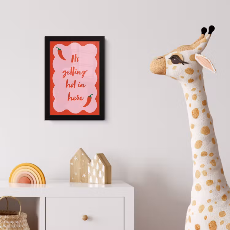Poster met lijst - Chilipeper - Red - Hot - Quotes — 5