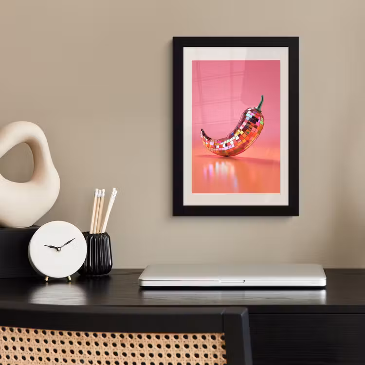 Poster met lijst - Disco - Peper - Roze — 3