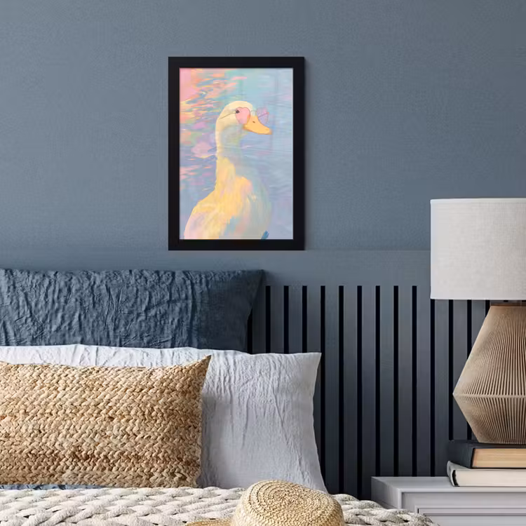 Poster met lijst - Eend - Zonnebril - Water — 4