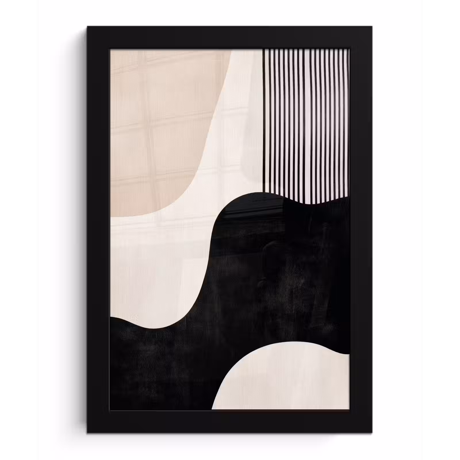 Poster met lijst - Abstract - Japandi - Beige - Modern — 1