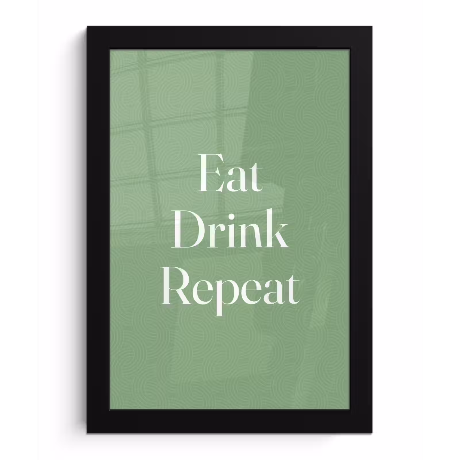 Poster met lijst - Eten - Drinken - Tekst - Mintgroen — 1