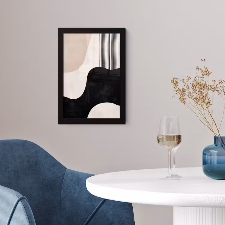 Poster met lijst - Abstract - Japandi - Beige - Modern — 2