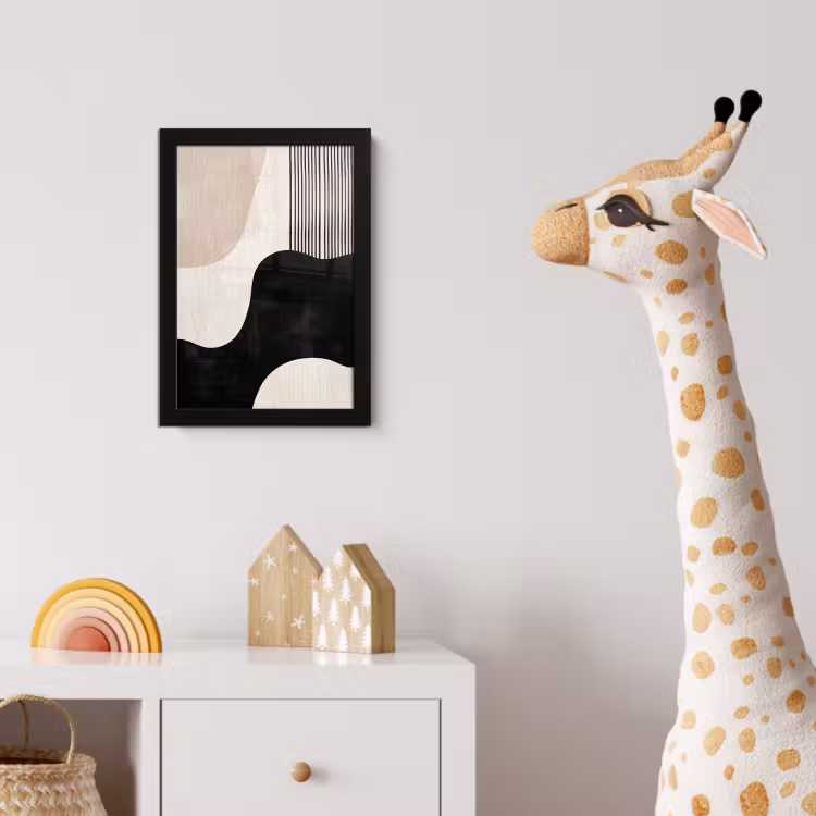 Poster met lijst - Abstract - Japandi - Beige - Modern — 5