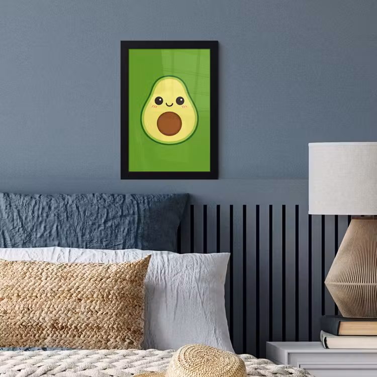 Poster met lijst - Avocado - Groen - Speels — 4