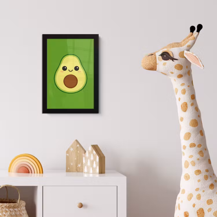 Poster met lijst - Avocado - Groen - Speels — 5