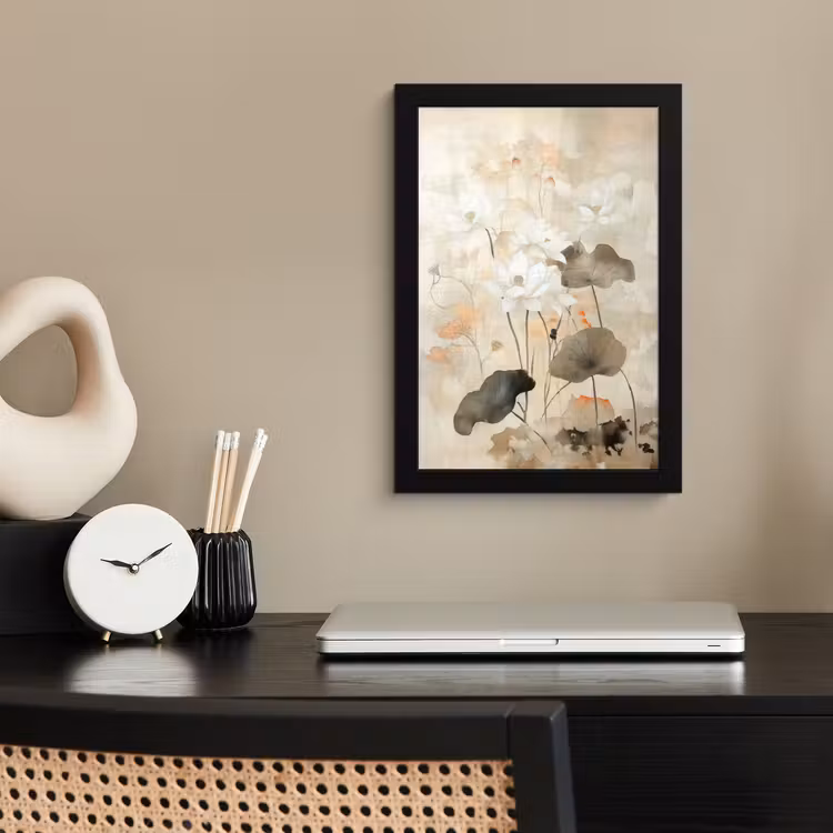 Poster met lijst - Bloemen - Japandi - Wabi sabi — 3