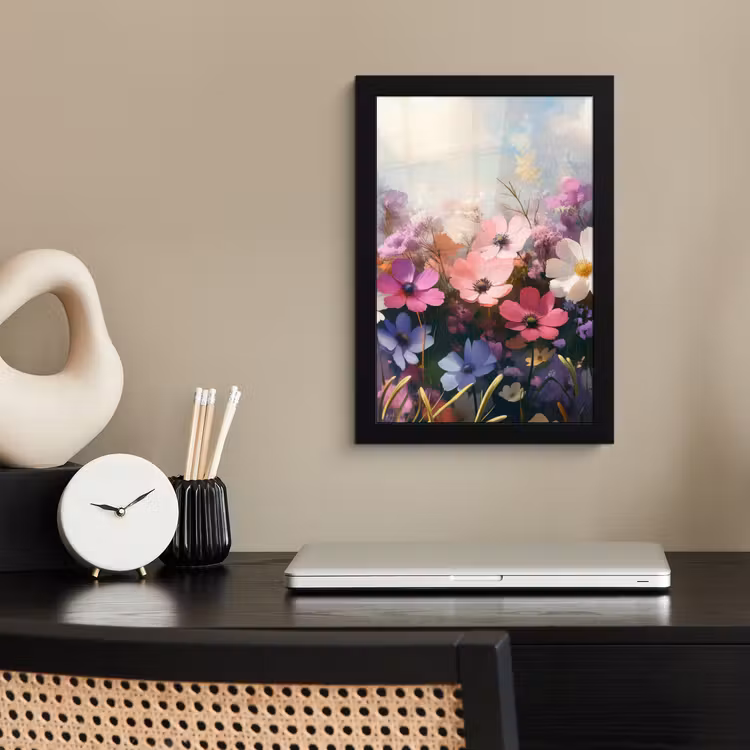 Poster met lijst - Bloemen - Kleurrijk - Bloei — 3