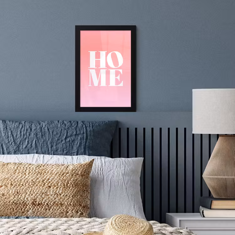 Poster met lijst - Home - Letters - Groot - Roze — 4