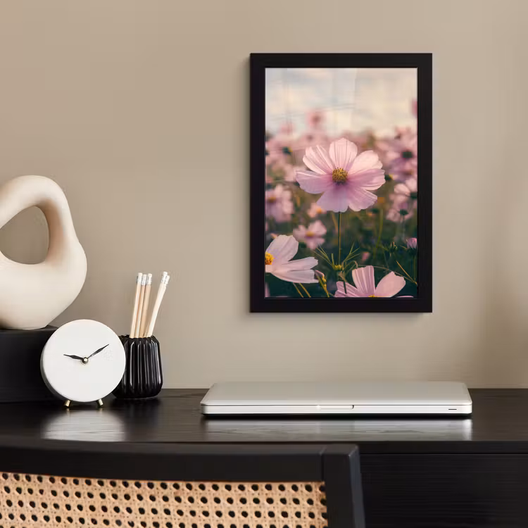 Poster met lijst - Bloemen - Paars - Wazig — 3