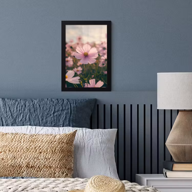 Poster met lijst - Bloemen - Paars - Wazig — 4