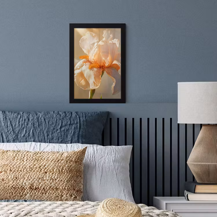 Poster met lijst - Close up - Oranje - Iris — 4