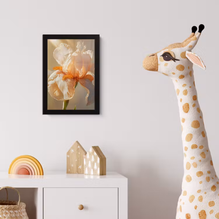 Poster met lijst - Close up - Oranje - Iris — 5