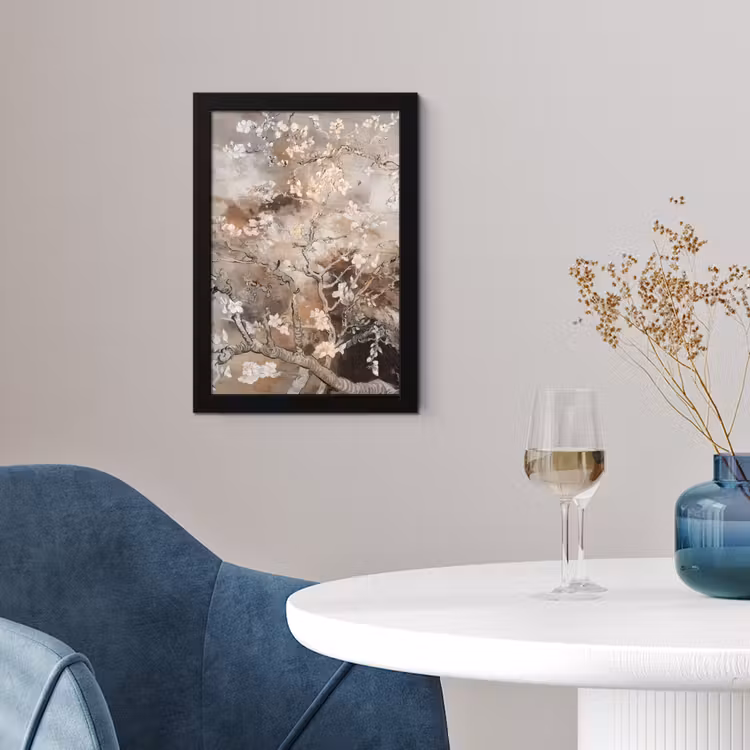 Poster met lijst - Amandelbloesem - Kunst - Van Gogh - Beige - Abstract — 2