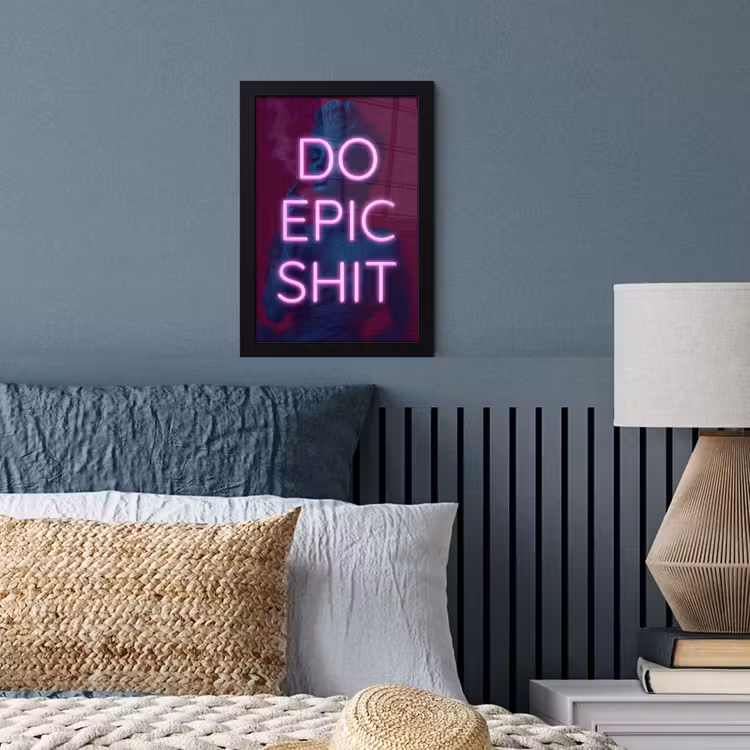 Poster met lijst - Buste - Neon - LED - Letters — 4