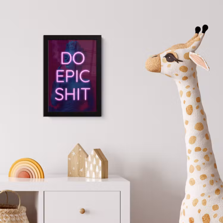 Poster met lijst - Buste - Neon - LED - Letters — 5