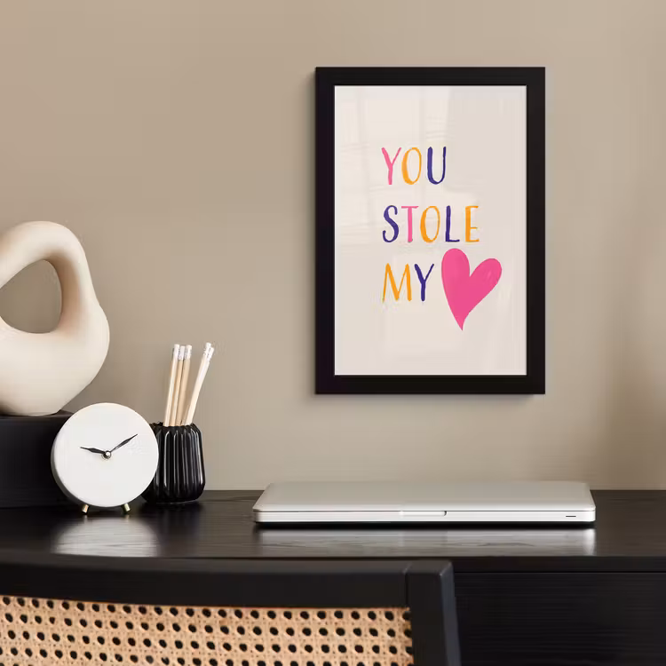 Poster met lijst - Hart - Valentijn - Tekst — 3