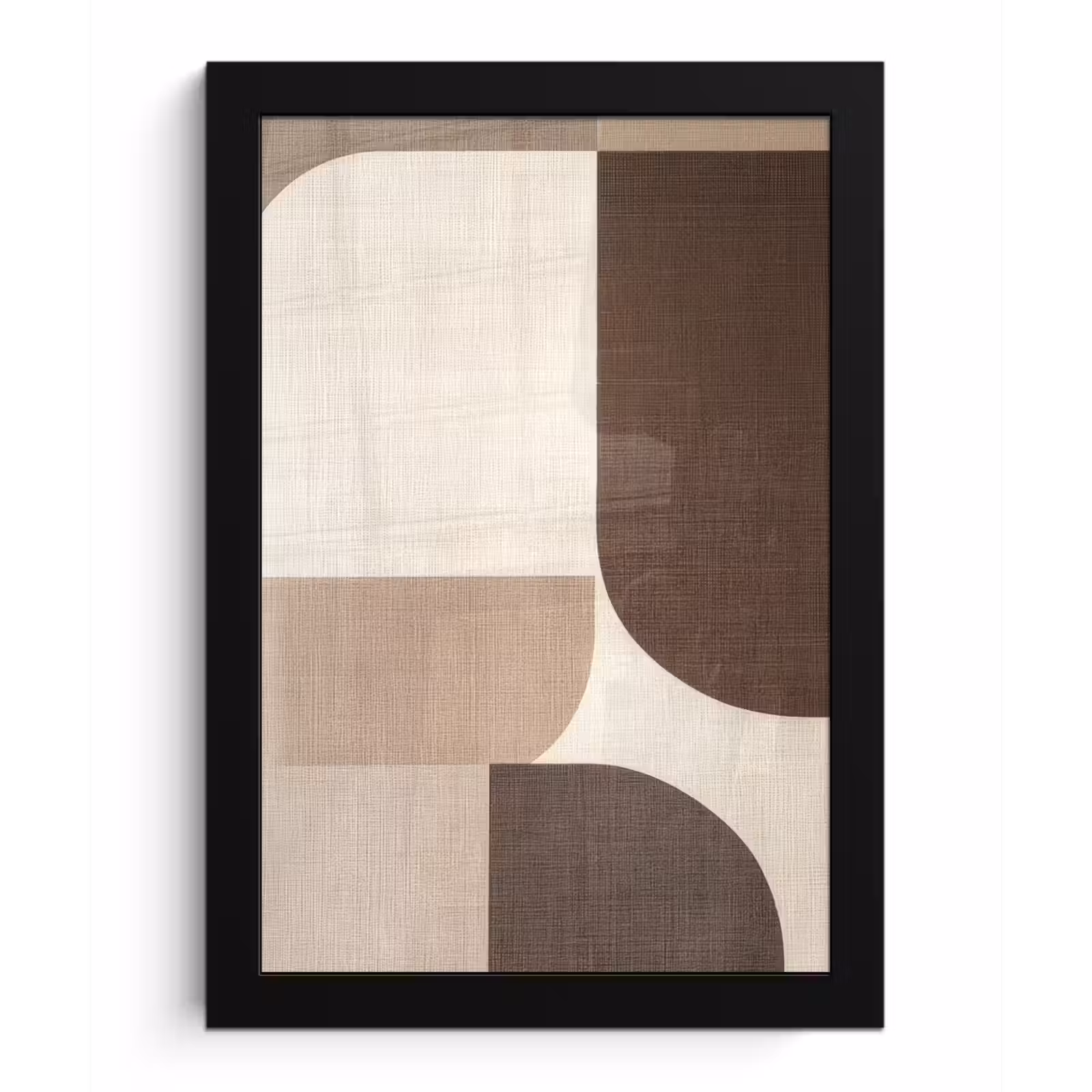 Poster met lijst - Geometrisch - Geweven structuur - Modern — 1