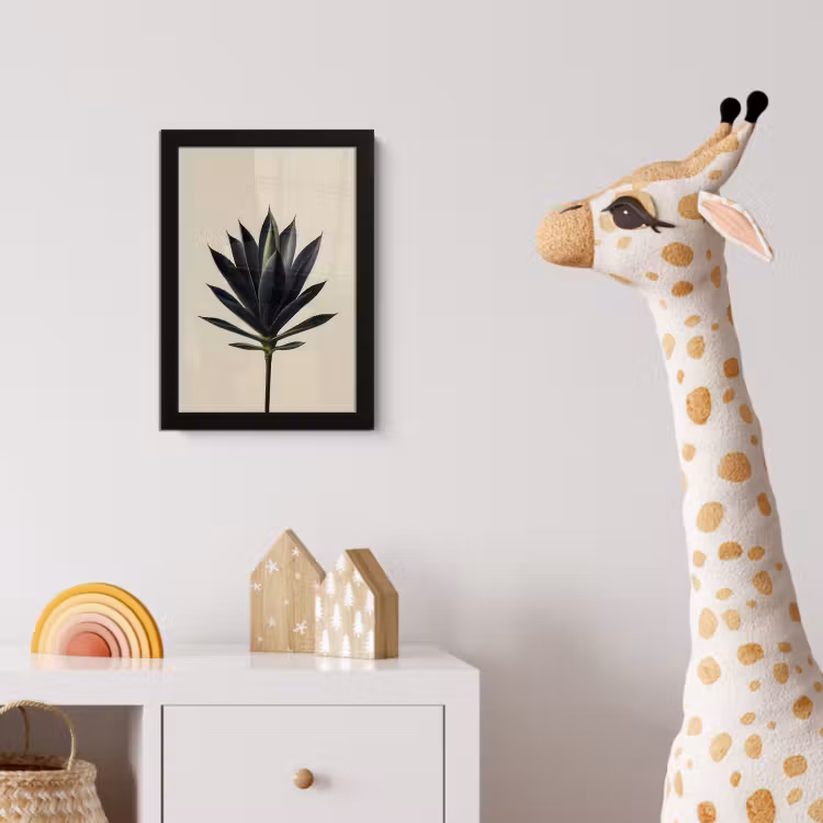 Poster met lijst - Agaveplant - Symmetrisch - Groen — 5