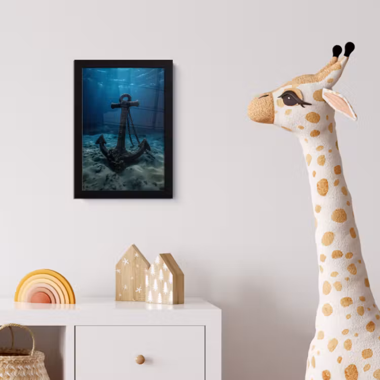 Poster met lijst - Anker - Ijzer - Zeebodem - Zand — 5