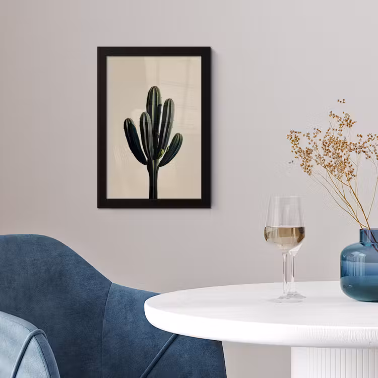Poster met lijst - Cactus - Subtiel - Groen — 2