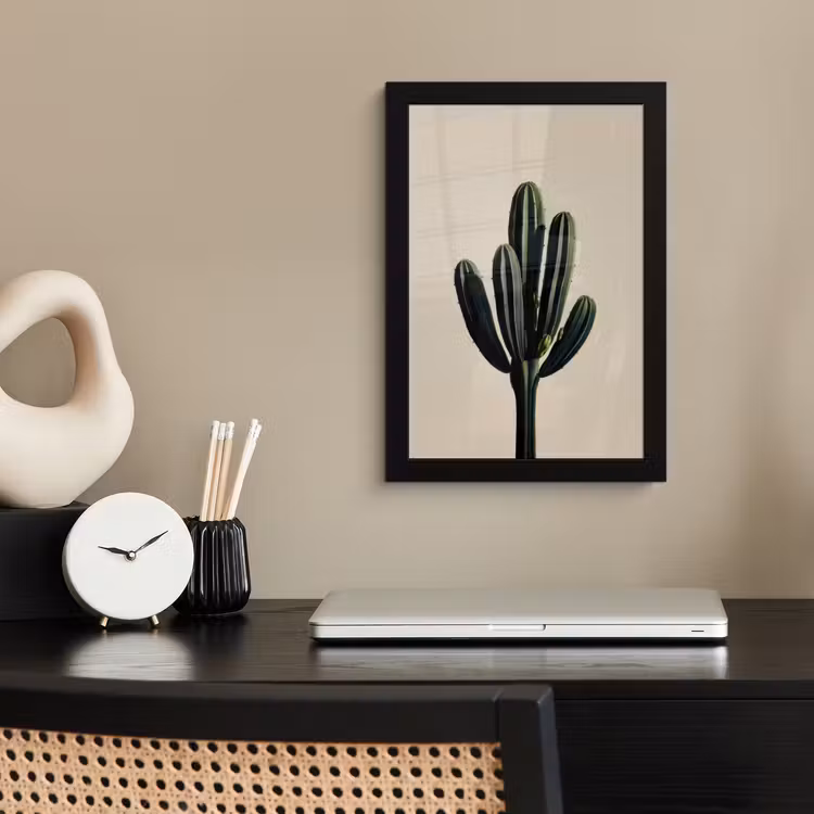 Poster met lijst - Cactus - Subtiel - Groen — 3