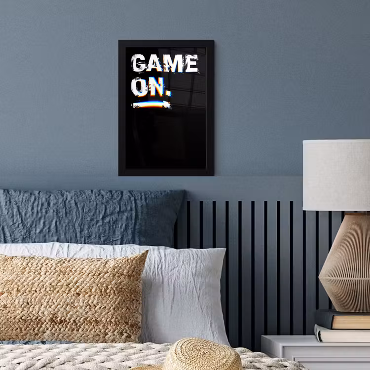 Poster met lijst - Gaming - Game - Spreuken - Quotes - Game on — 4