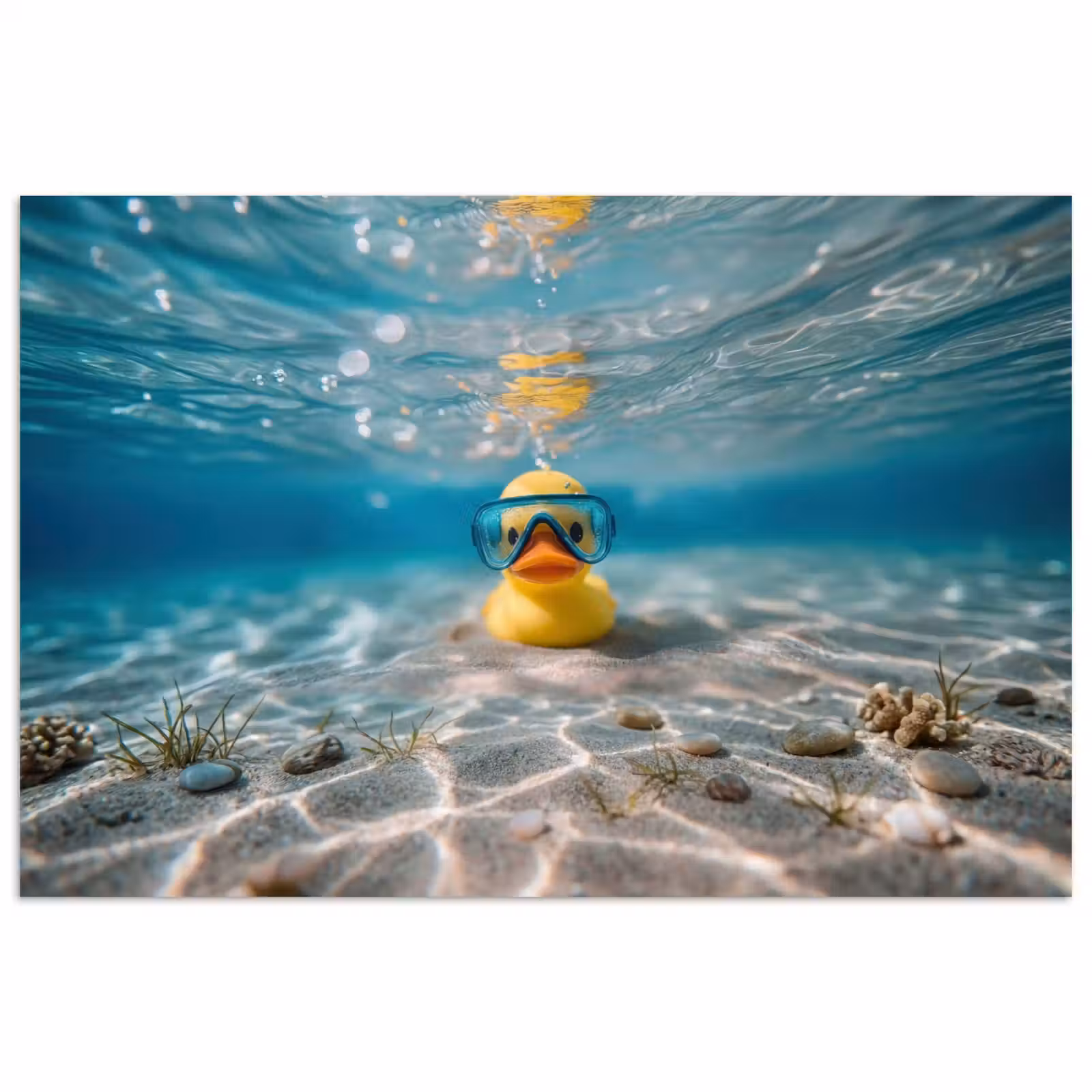 Poster - Duikbril - Eend - Water — 1