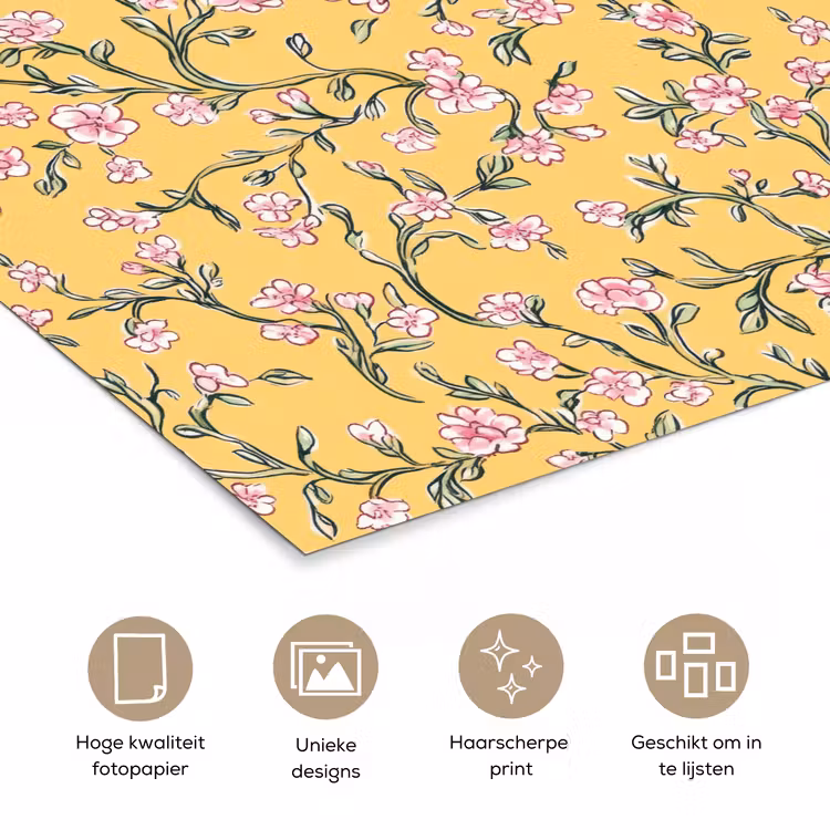 Poster - Bloemen - Motief - Geel — 5