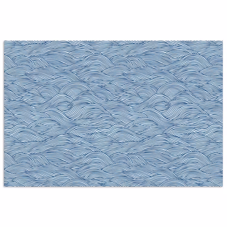 Poster - Golven - Ritmisch - Blauw — 1