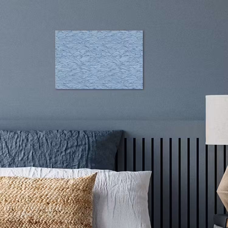 Poster - Golven - Ritmisch - Blauw — 3