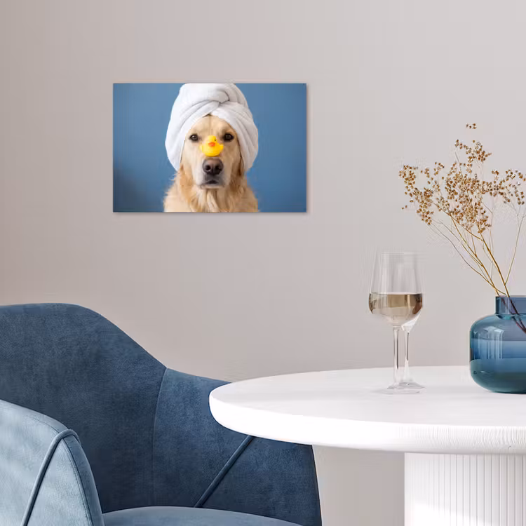 Poster - Hond - Badeend - Geel — 4