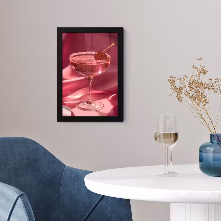 Poster met lijst - Cocktail - Pink - Luxe — 2