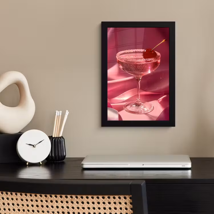 Poster met lijst - Cocktail - Pink - Luxe — 3