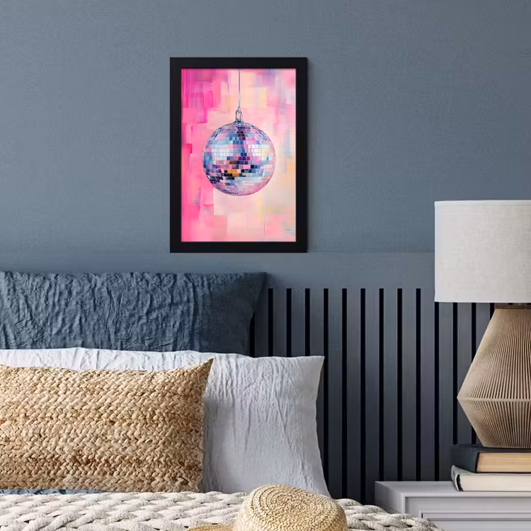 Poster met lijst - Discobal - Pink - Verf — 4
