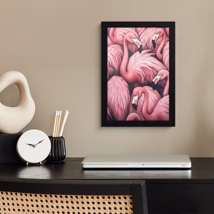 Poster met lijst - Flamingo - Roze - Dieren — 3