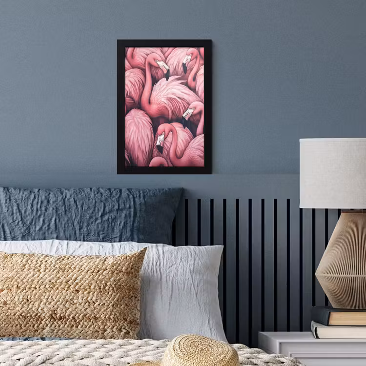 Poster met lijst - Flamingo - Roze - Dieren — 4
