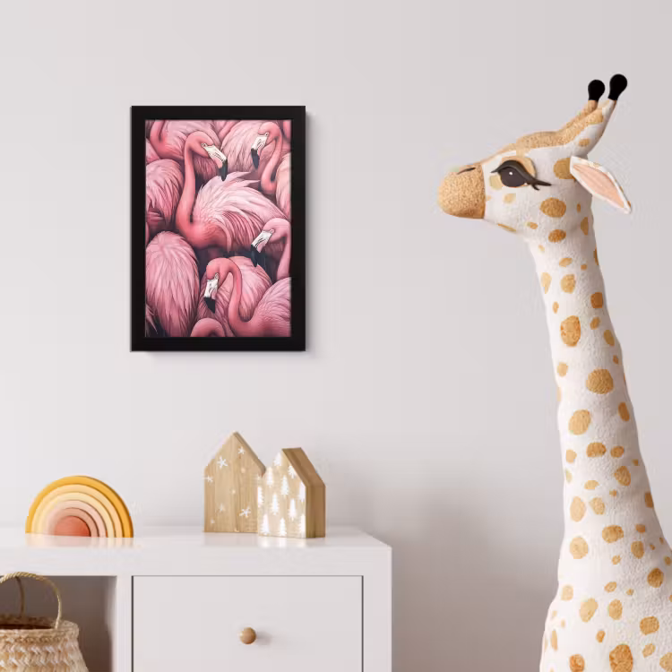 Poster met lijst - Flamingo - Roze - Dieren — 5