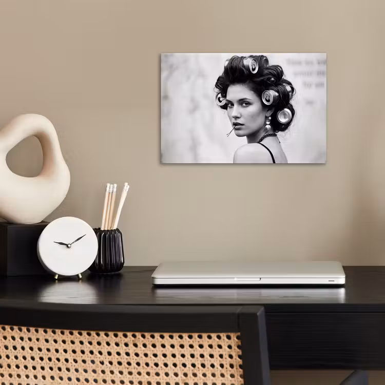 Poster - Edgy - Vrouw - Zwart - Wit — 2