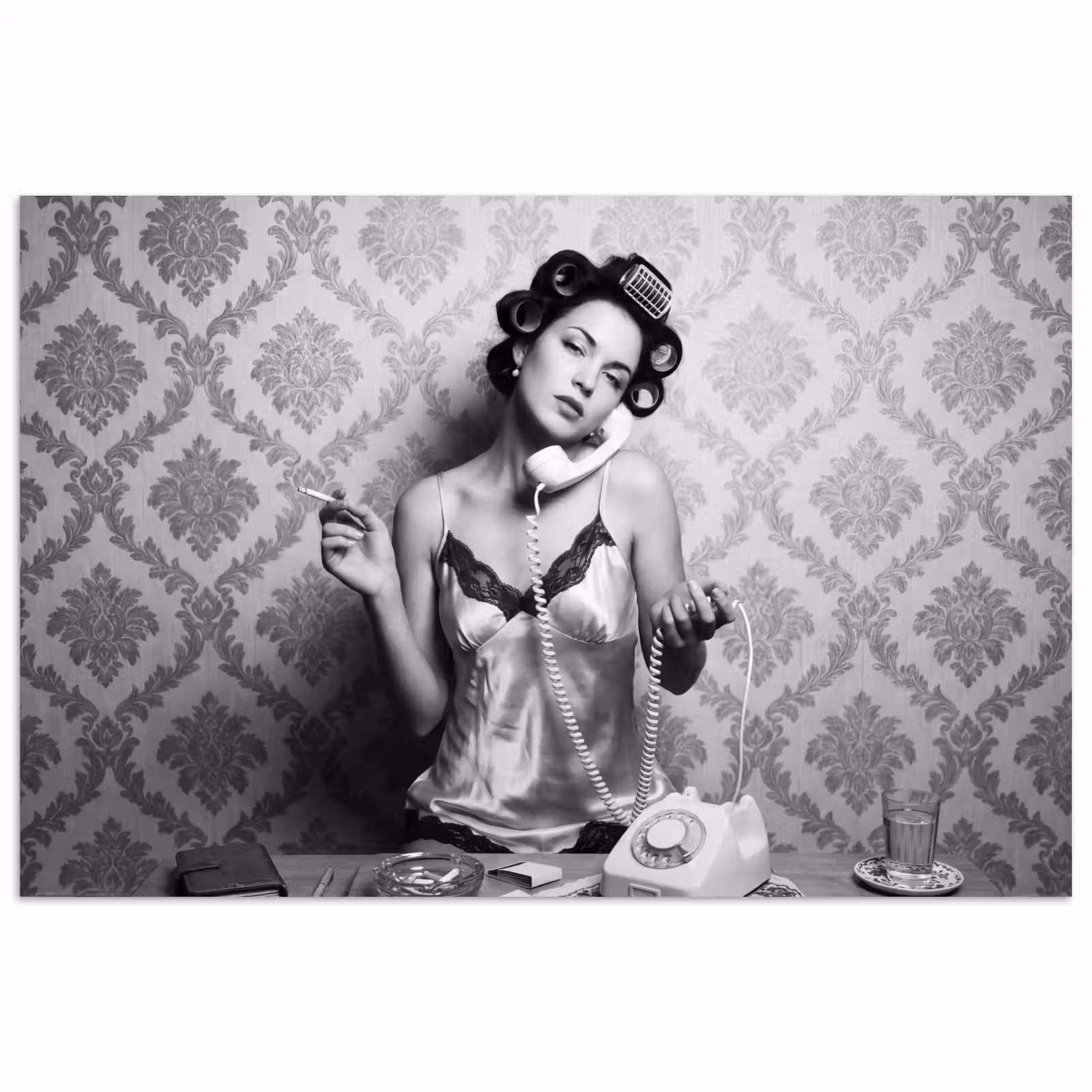 Poster - Chic - Vrouw - Zwart - Wit — 1