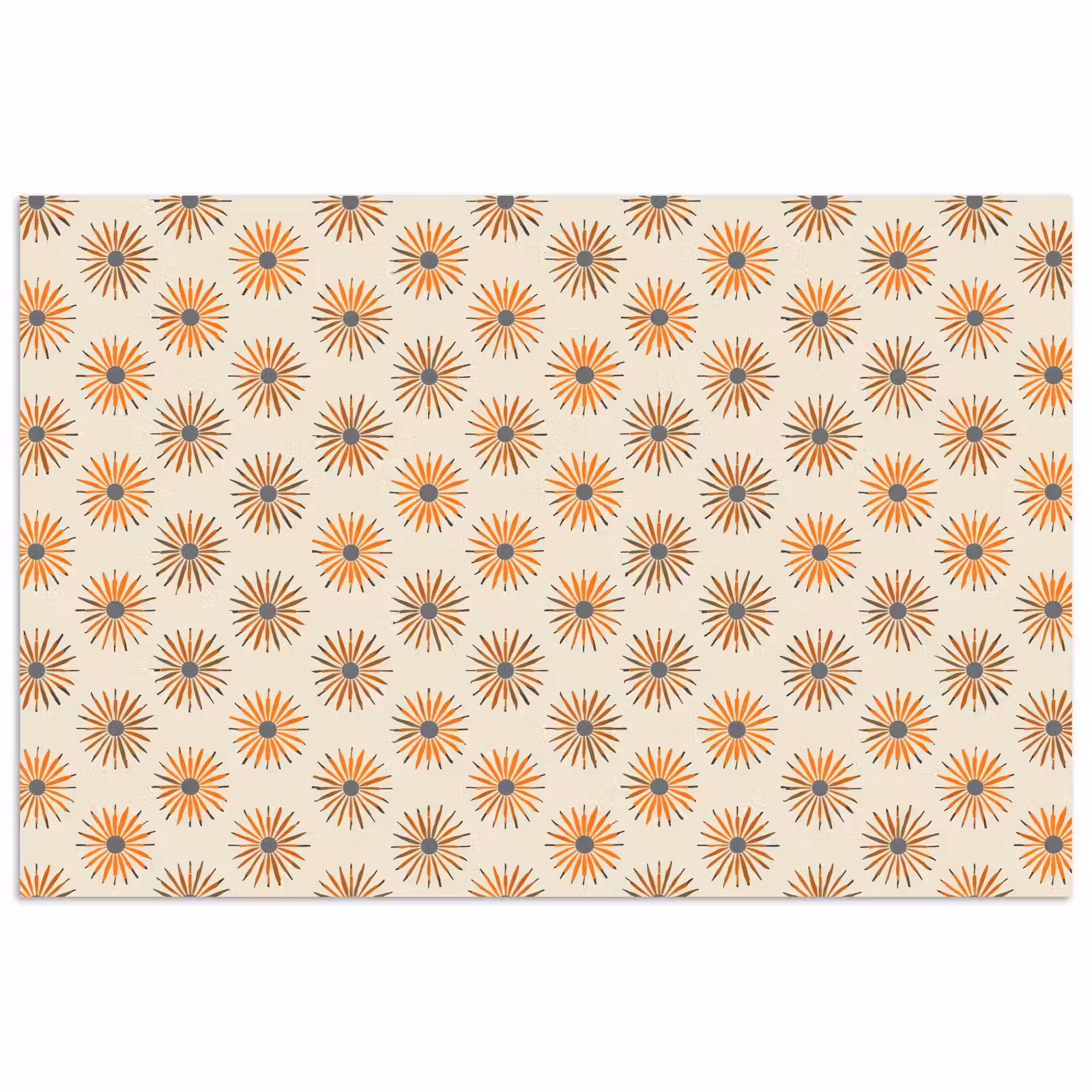 Poster - Madelief - Patroon - Oranje — 1