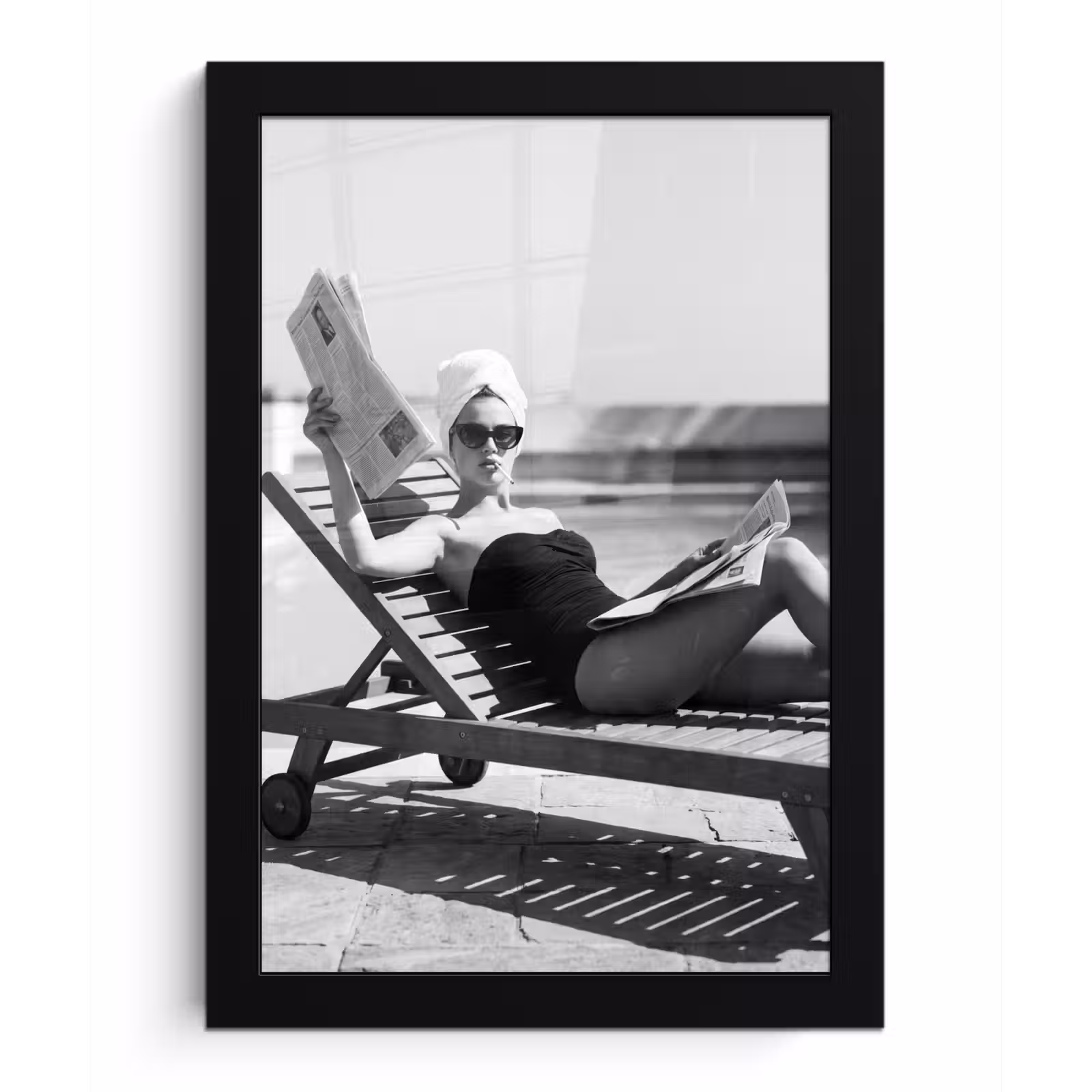 Poster met lijst - Glamour - Modern - Zwart - Wit — 1
