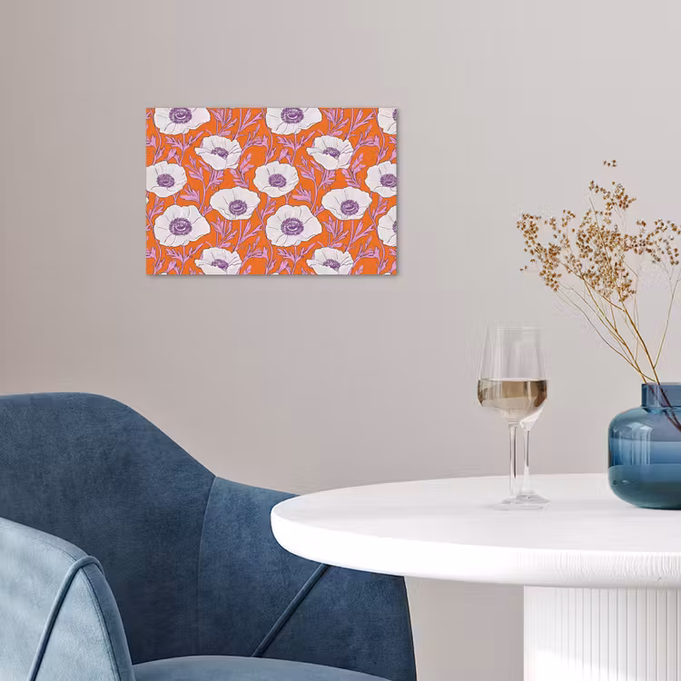 Poster - Bloemen - Grafisch - Oranje — 4