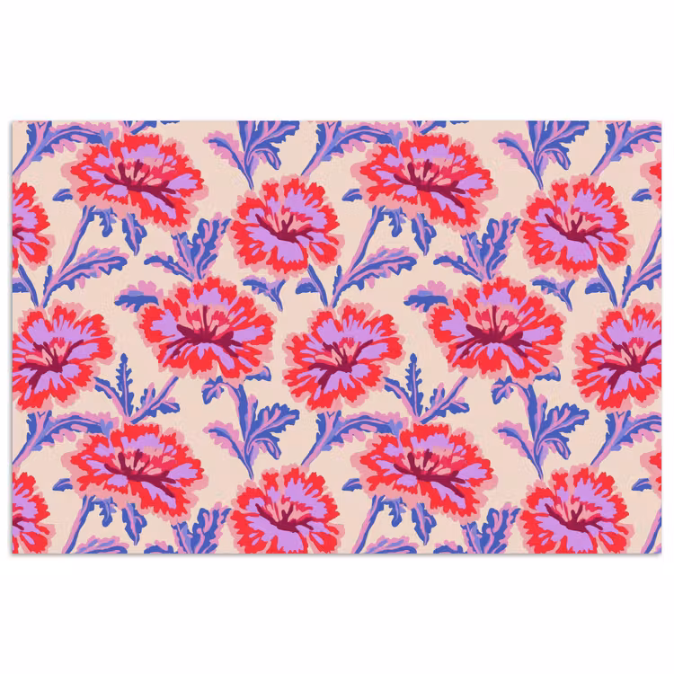 Poster - Bloemen - Patroon - Meerkleurig — 1